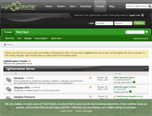 Tablet Screenshot of forums.lightstreamer.com